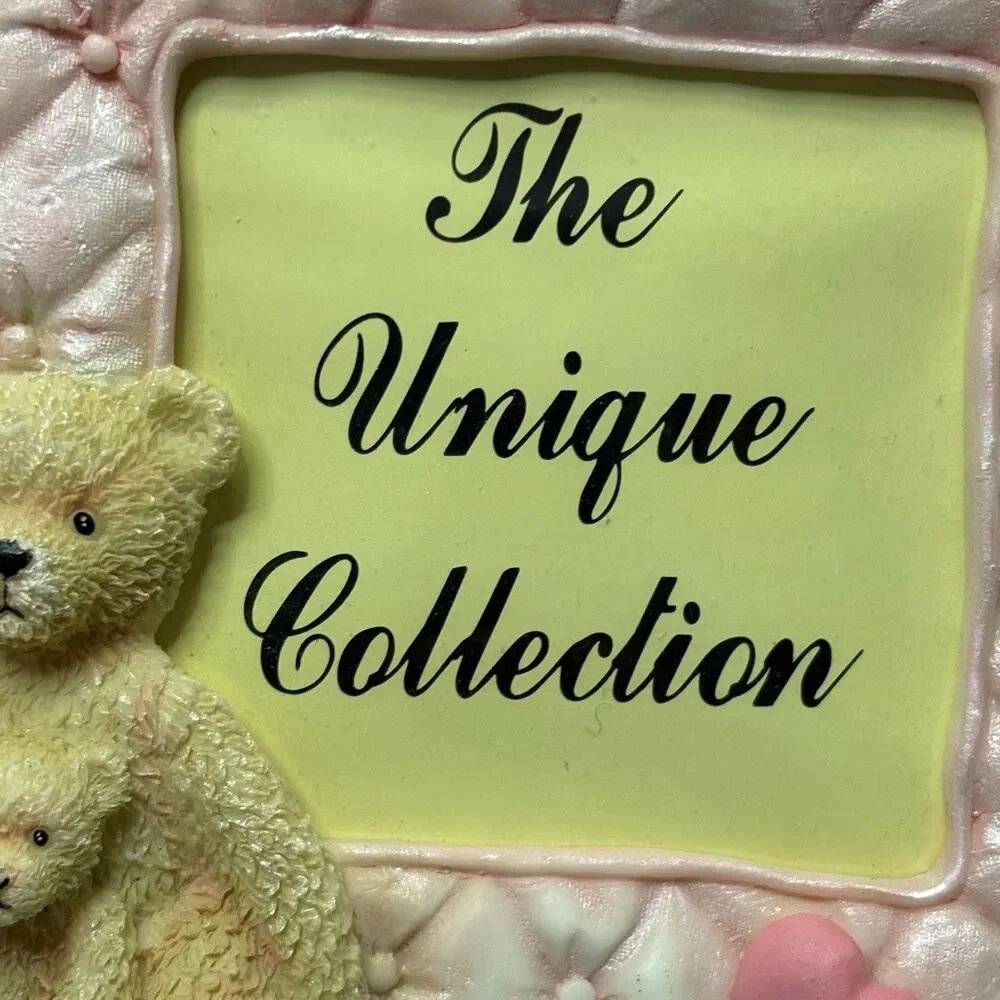 Vintage The Unique Collection Teddy Bear Nursery Picture Frame